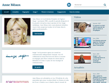 Tablet Screenshot of anne-meaux.com